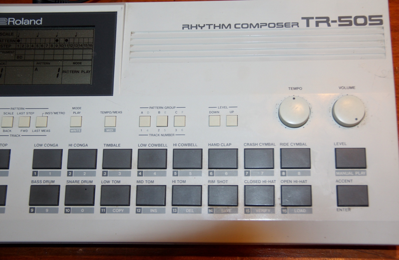 Roland TR-505 Aluminum I/O Faceplate